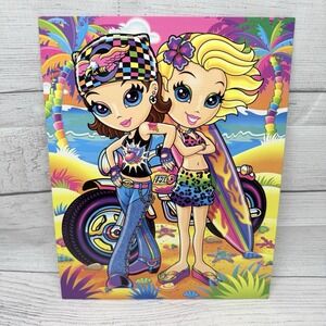 Lisa Frank 2005-06 Y2K 2-Pocket Folder Brooklyn Cassie Biker Girls NEW UNPUNCHED